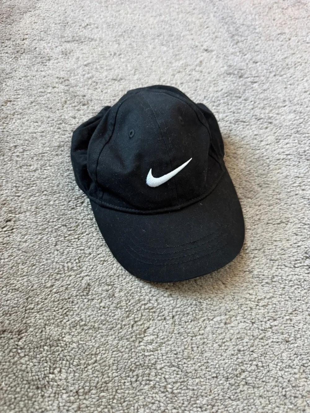 Nike Black Toddler Baseball Cap Adjustable Swoosh Logo Hat